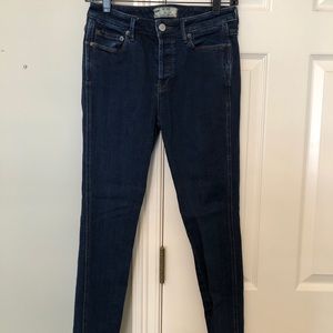 Free People Dark Wash Skinny Jeans